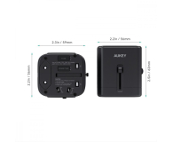 Aukey Ładowarka podróżna - adapter EU/US/UK/AUS 15W - 1220043 - zdjęcie 3